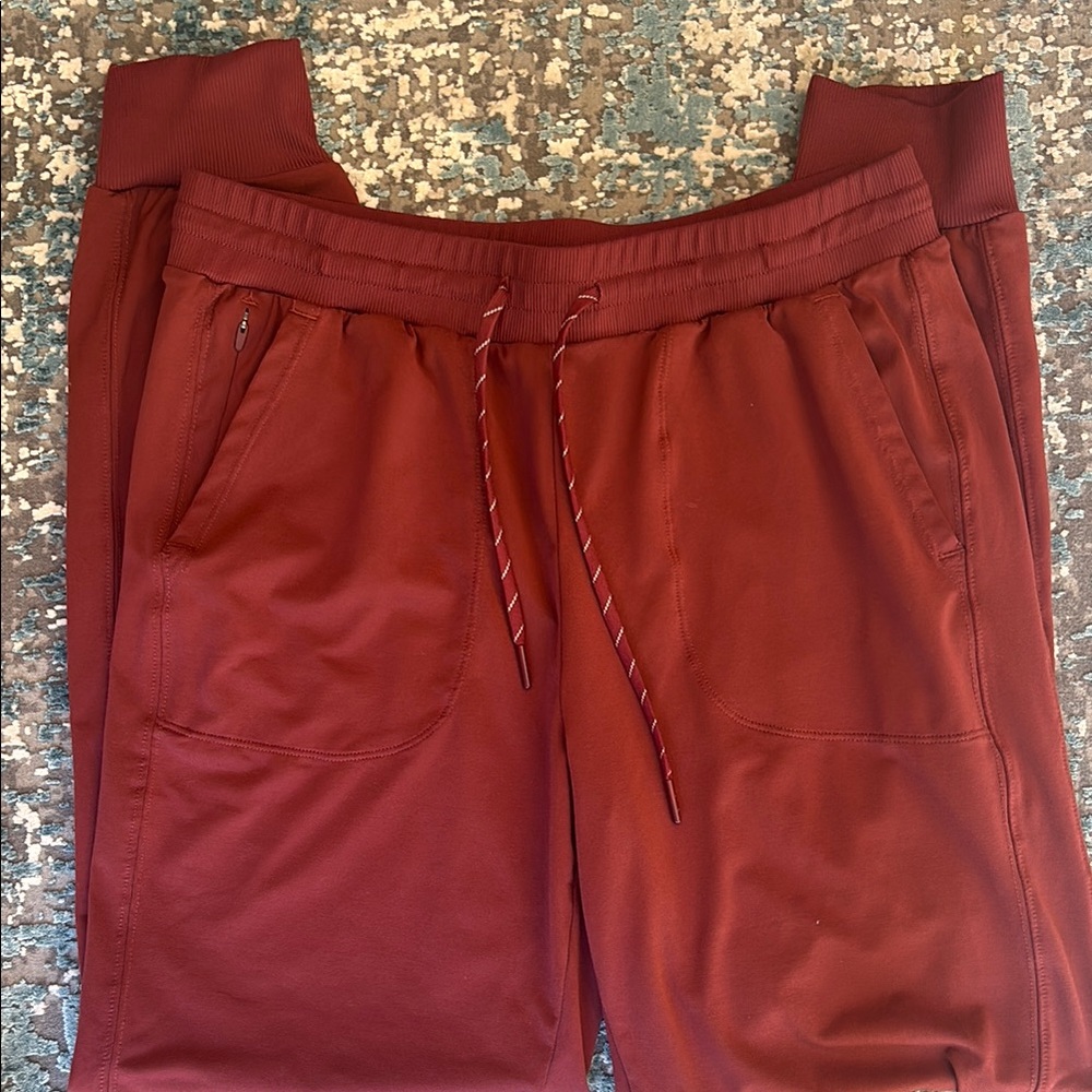 Zella, A Nordstrom Brand Live In Pocket Joggers in Burgandy Port Size S - Picture 7 of 10